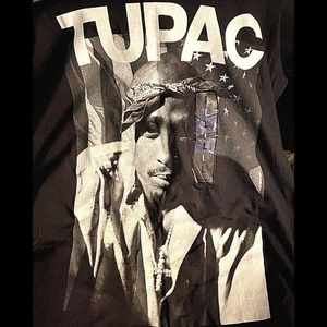 tupac shakur // og old skool hiphop rap music tee